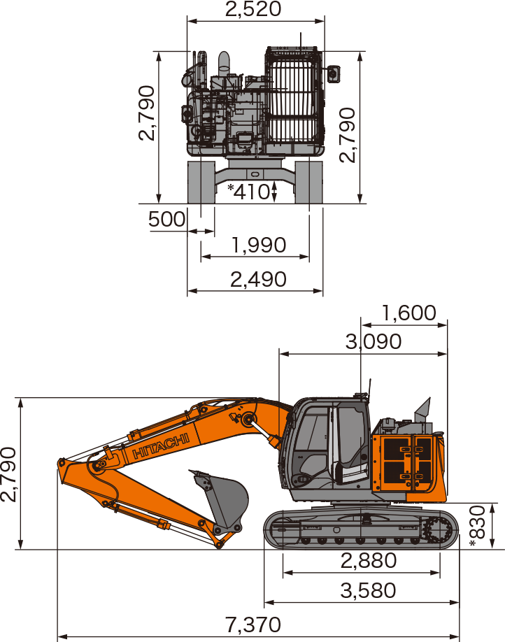 ZX135US-6 | 防塵仕様機 | 港湾荷役 ｜業種から探す ｜ 商品情報