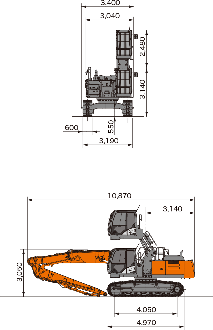 ZX240LC-6(MG) | マテリアルハンドリング仕様機 | 金属・自動車 